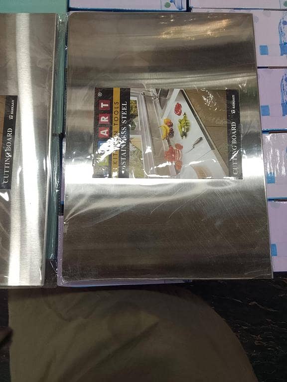 Stainless Steel Cutting Board – Anti-Slip, Durable & Easy to Clean Kitchen Chopping Board for Meat, Vegetables & Fruits