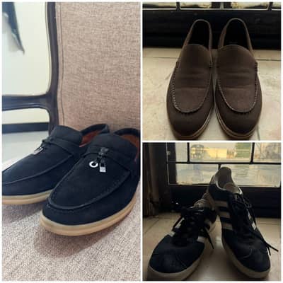 Branded Men loro piana adidas suede loafer