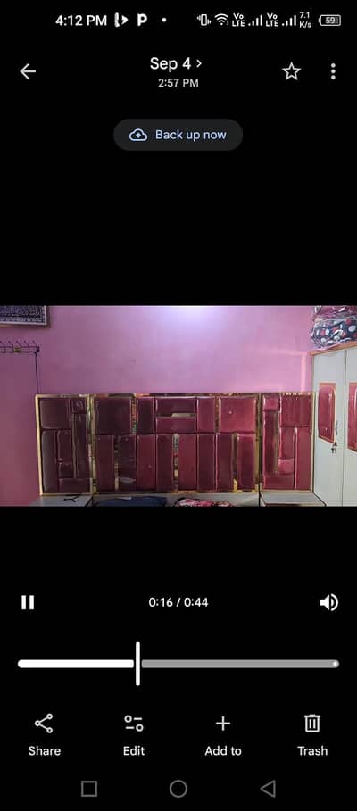 Double bed Wooden
