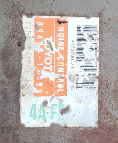 4A FE engine control unit (ECU) for 1600 CC (16 valv) engine 1996 modl
