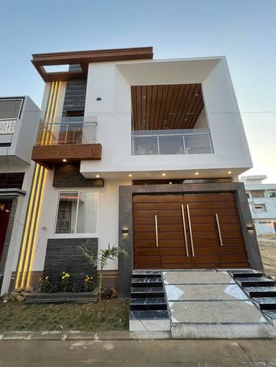 30 Feet Road Facing Most Reasonable Chance Deal 120 Square Yards House West Open Double Storey Leased House