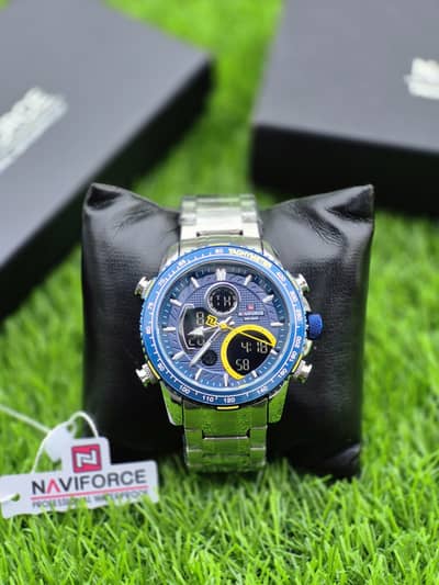 Navy Force Men Dual Display Elegant Watch