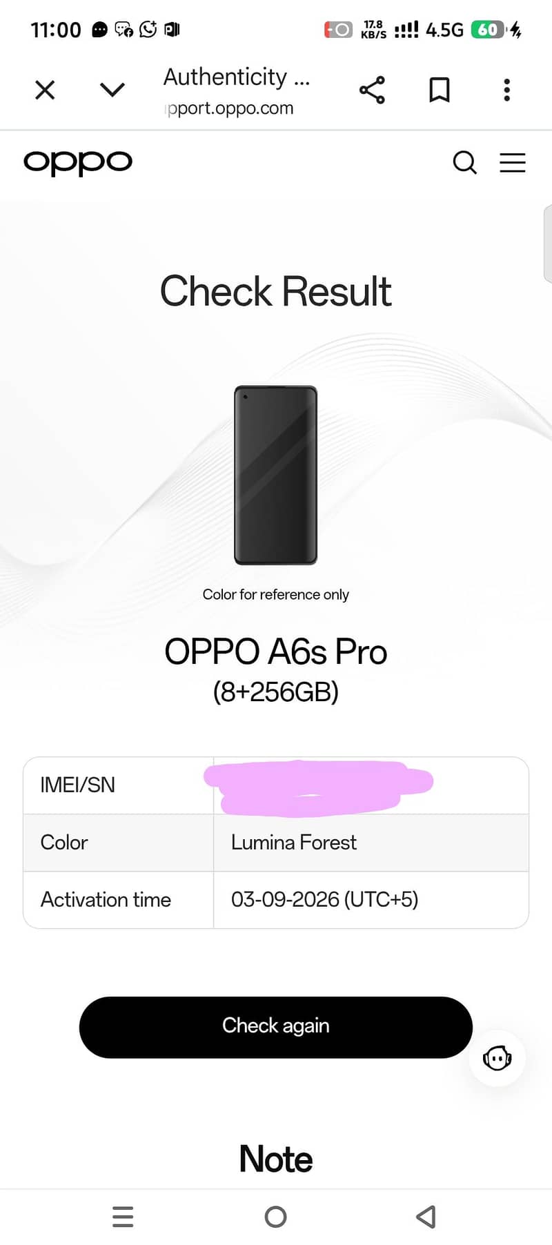 OPPO A6s 0