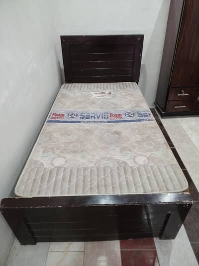 Wooden Single Bed For Sale (Without Mattress)