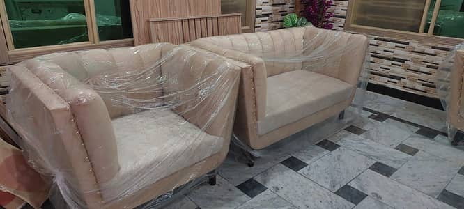 Sofa Set 7 seater solid wood structure new condition never used
