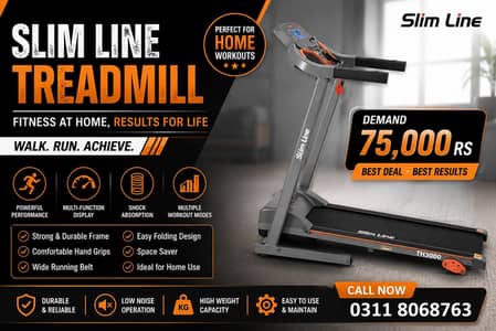 Slim Line TH3000 Treadmill – Premium Home Fitness