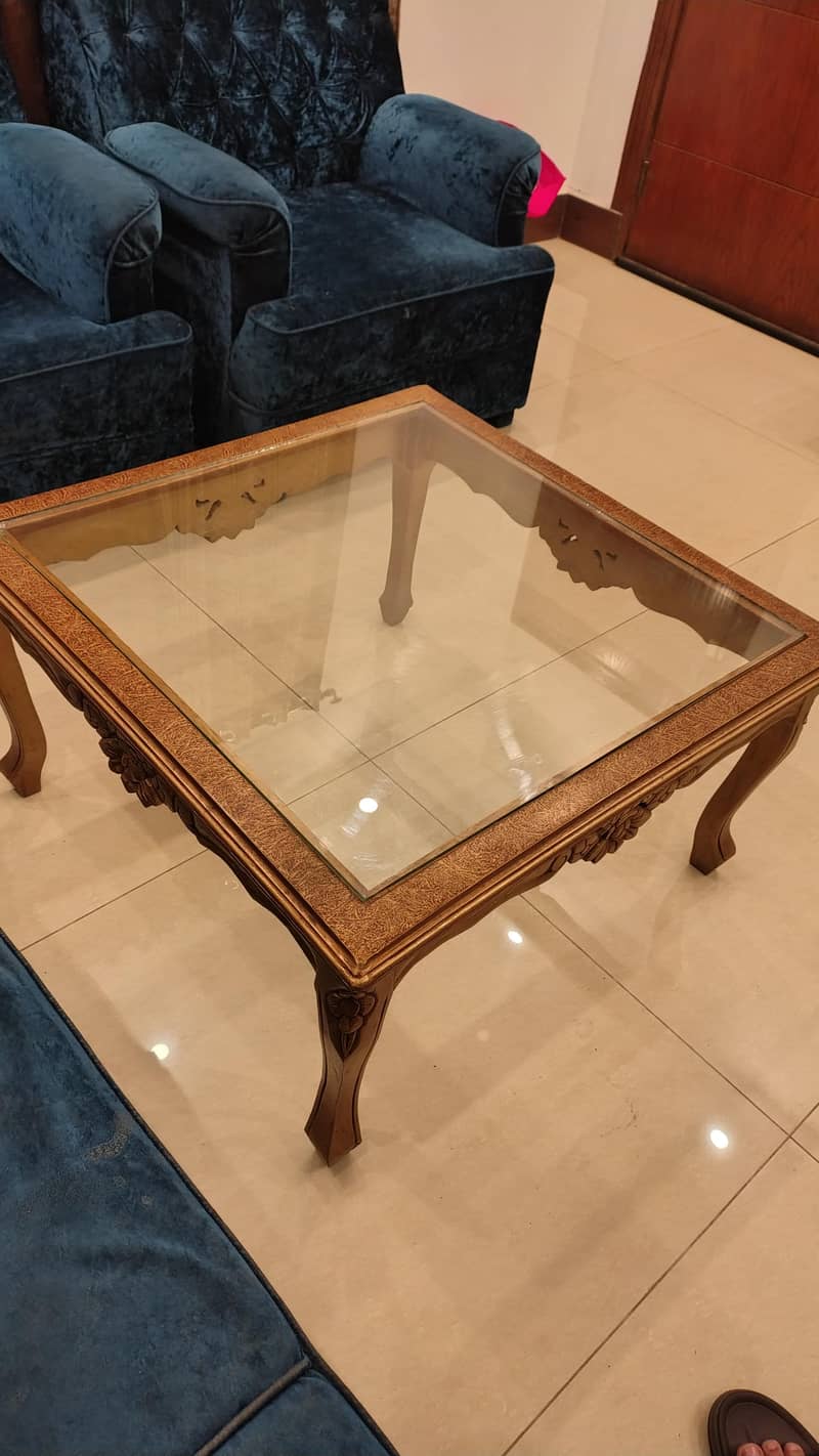Original Sheesham solid wood center table ( read description ) 3