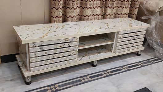 Led Tv table Console good condition big size never used