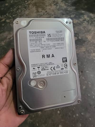 1TB Toshiba hard drive