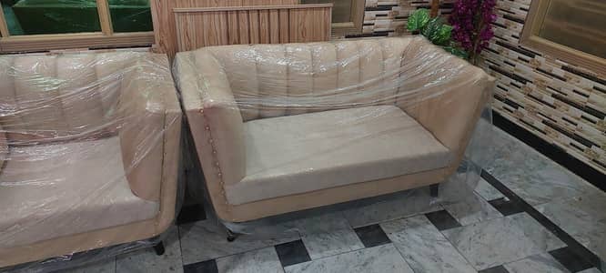 Sofa Set 7 seater solid wood structure new condition never used