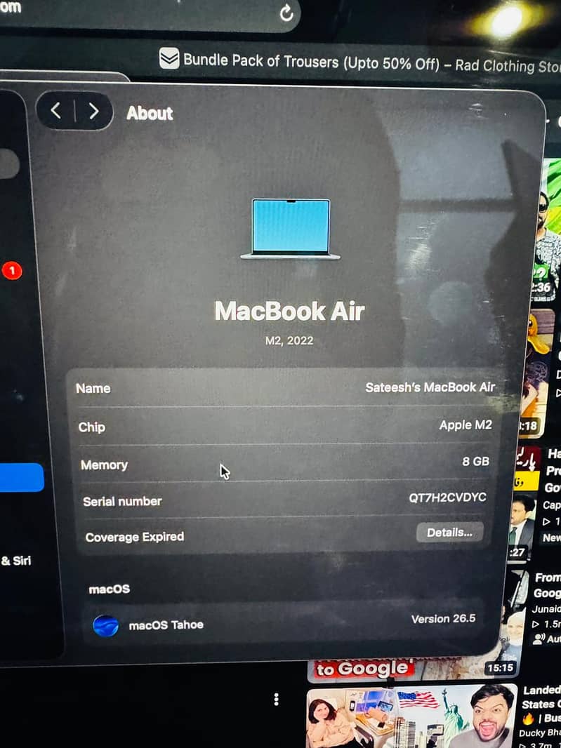 Macbook Air M2 4