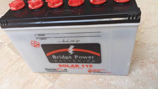 bridge power soller battery for sell condition 10 by 10 varrunty bhi h
