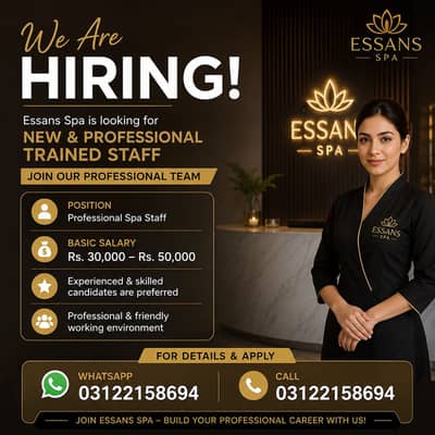Hring Female Staff For Spa