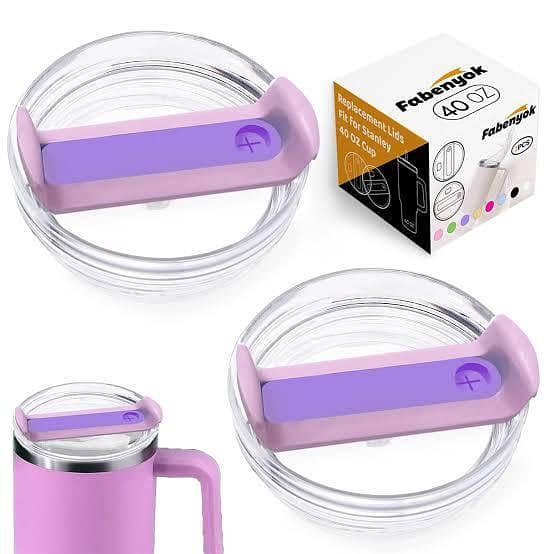 40oz Tumbler Lid Replacement Leak Resistant Spill Proof Cup Cover Compatible with Large Travel Tumblers
