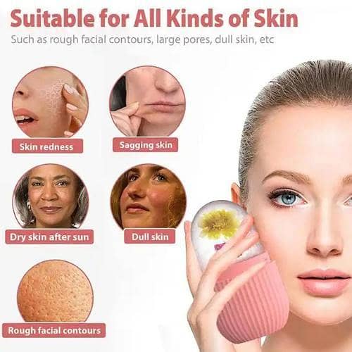 BEAUTIVIA Silicone Ice Roller