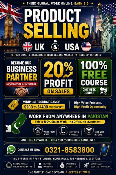 Online Product Selling Opportunity – UK & USA