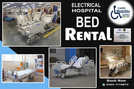 Hospital Bed For Rent ICU bed paitent bed on Rent surgical Bed on Rent