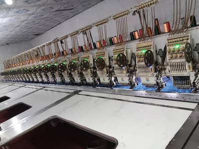 large sewing machine 24 head . 18 model