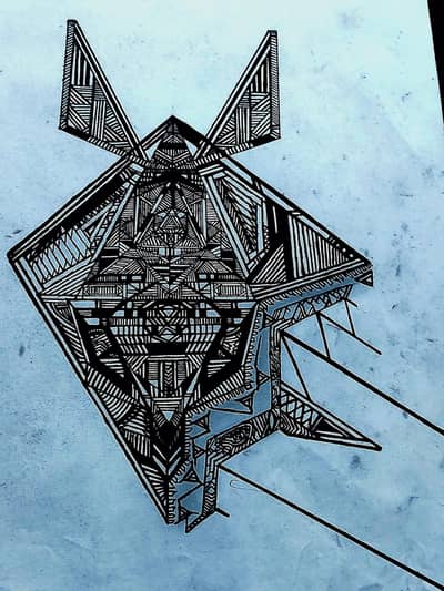 complex handdrawn art original