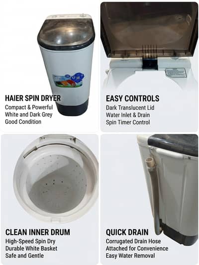 Haier Spin Dryer HWS-60-50 – 6KG
