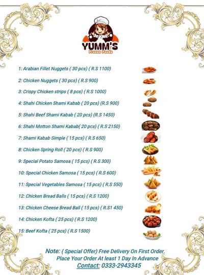 YUMM'S FROZEN FOOD