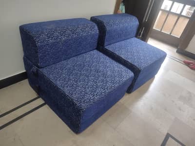 sofa cum bed pair in excellent condition