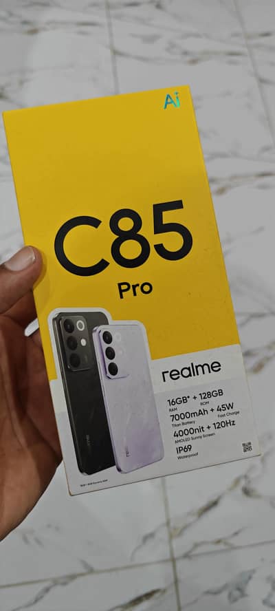 Realme C85 Pro 8GB 128GB Complete box in 8 months warranty