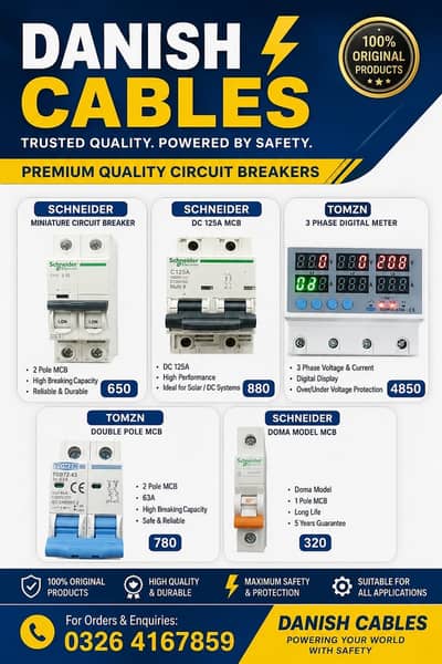 Salvo Miniature Circuit Breaker / MCB / 10A 16A 32A 63A / High Quality