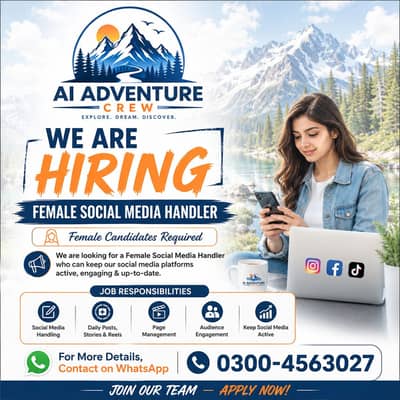 need Social Media Handling girls