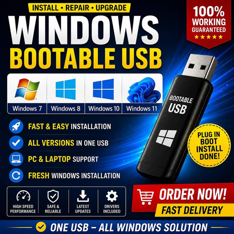 Microsoft boot able windows usb 0