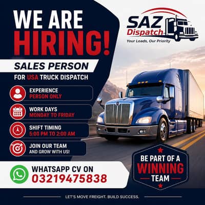 Sales agent needed for Truck Dispatch