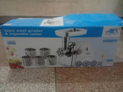 Anex Super Meat Grinder & Vegetable Cutter - New