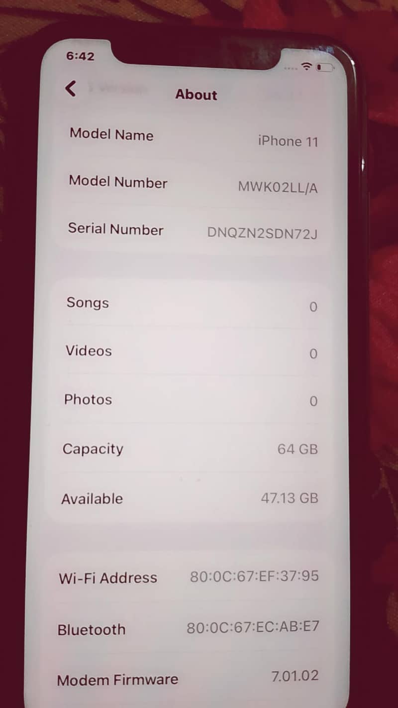 IPHONE 11 10/10  condition 2