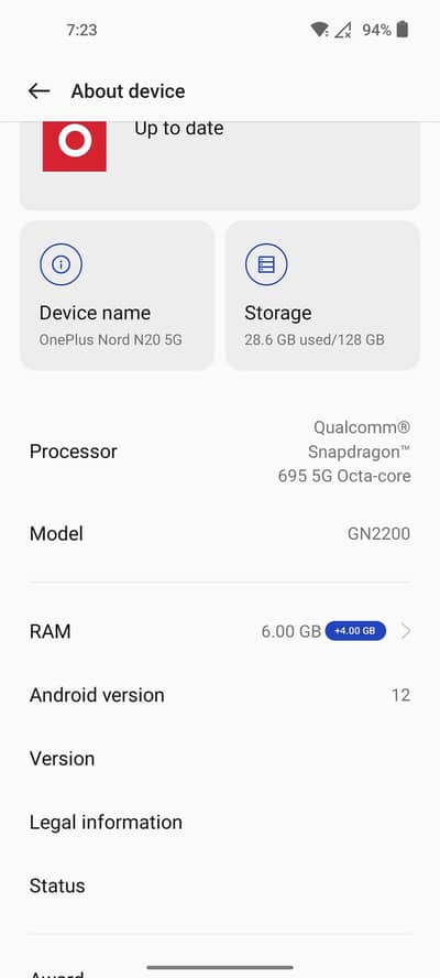 One Plus Nord N20