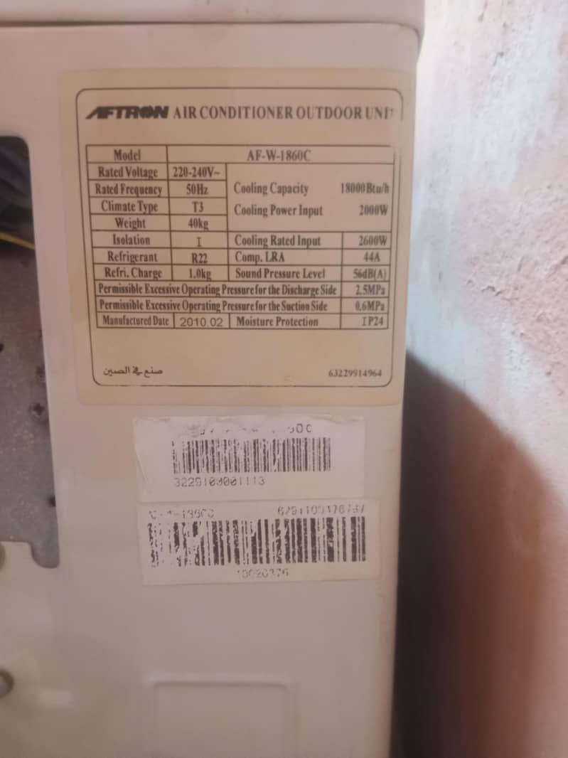 Aftron Split AC 1.5 ton 3