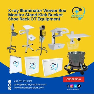 Xray illuminator Viewer box Monitor Stand Kick Bucket Shoe Rack OT eq.