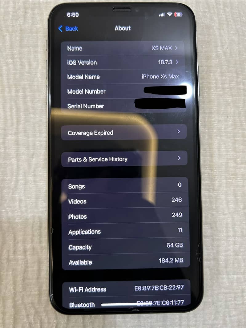 Apple iPhone XS Max 8