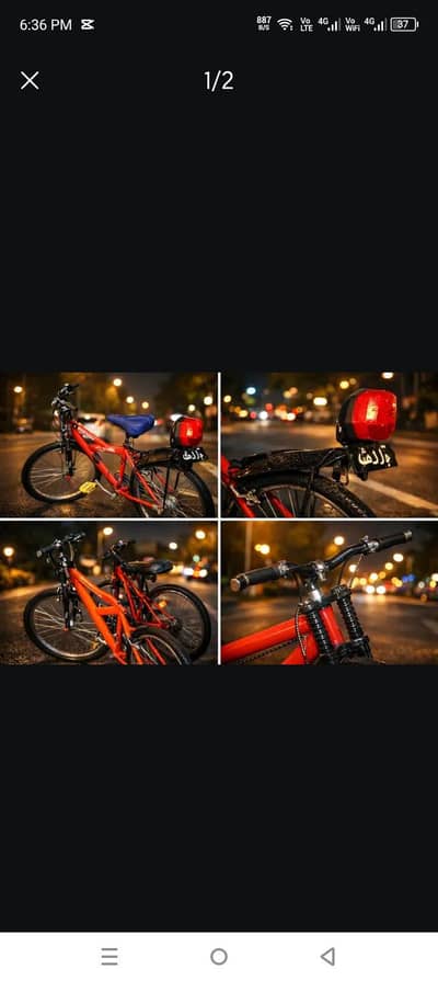 Red Bicycle for Sale – Excellent Condition | Strong & Comfortable
