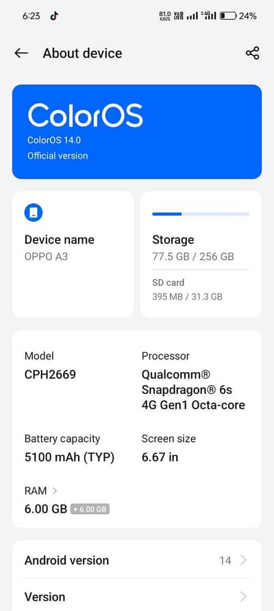OPPO A3