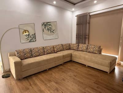 Sofa set - 8 seater L shape sofa set - Corner sofa - Lounge sofa set