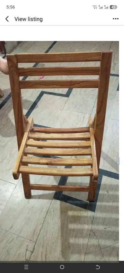 wooden table and chairs folding