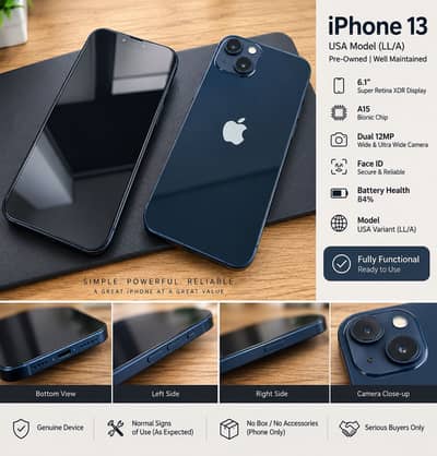Apple iPhone 13 - PTA approved - 128GB