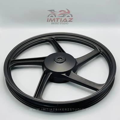 Alloy Rims Black star Shape Honda 125