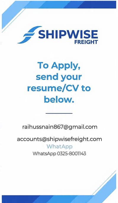 Sales Specialist Ship Wise Freight Brokerage Canada based