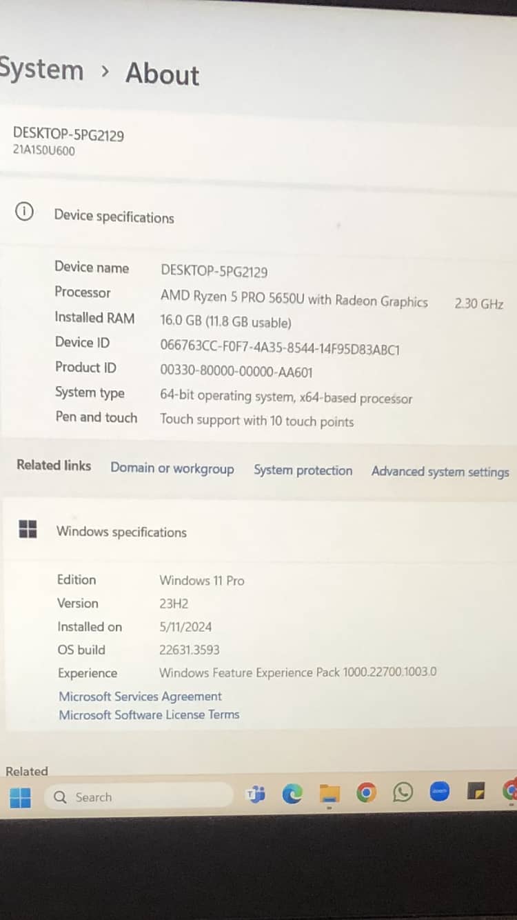 AMD RYZEN 5 PRO 10