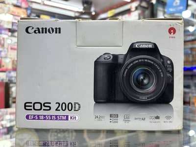 Canon 200D with 18-55mm lens - with complete box