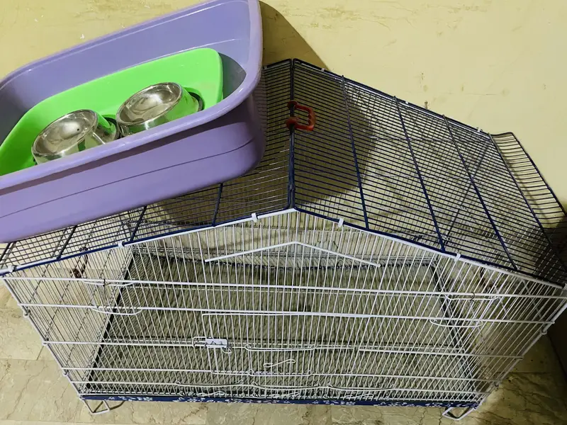 New pet cage with 2 litr box and 2 food bowl condition 10/10 — photo 2