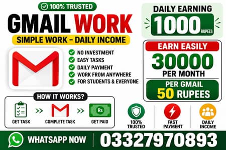 Online Email Task Work – Work From Home