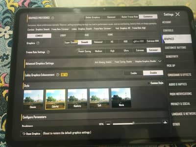 oneplus tablet 16-128 PUBG 90 fps