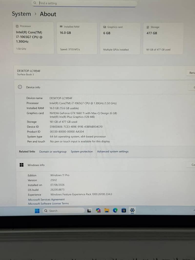 Microsoft Surface Book 3 8